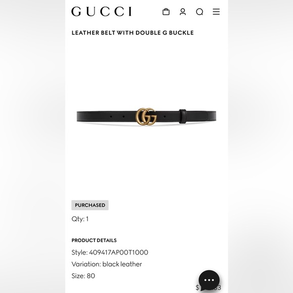 Authentic Gucci belt - Picture 10 of 10